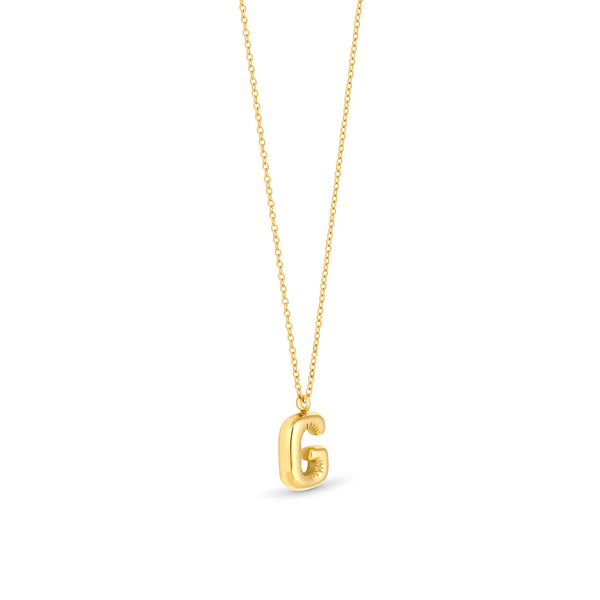 Mary Initial Pendant Gold - G