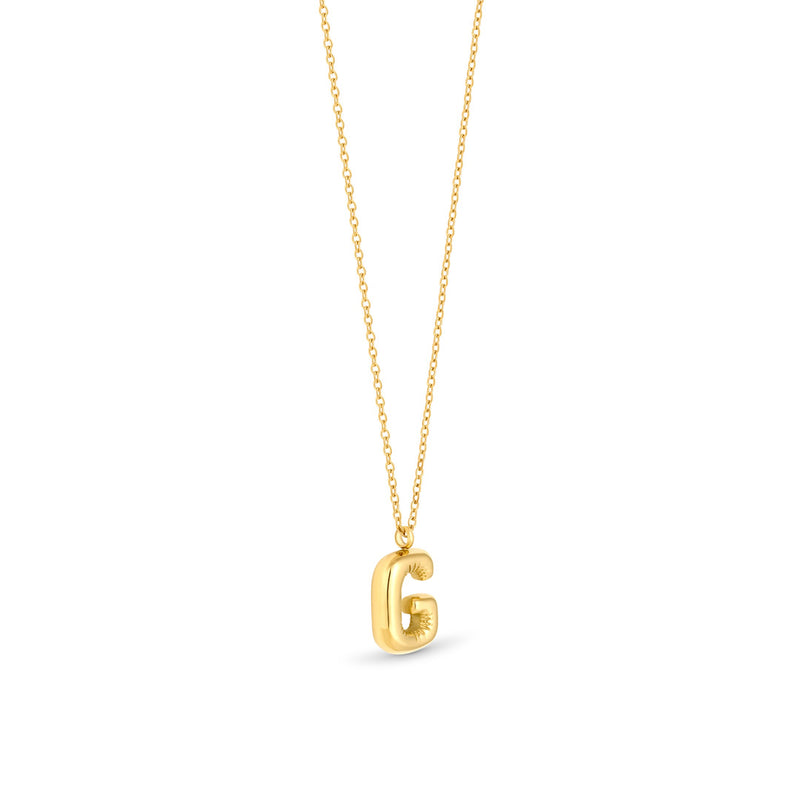 Mary Initial Pendant Gold - G