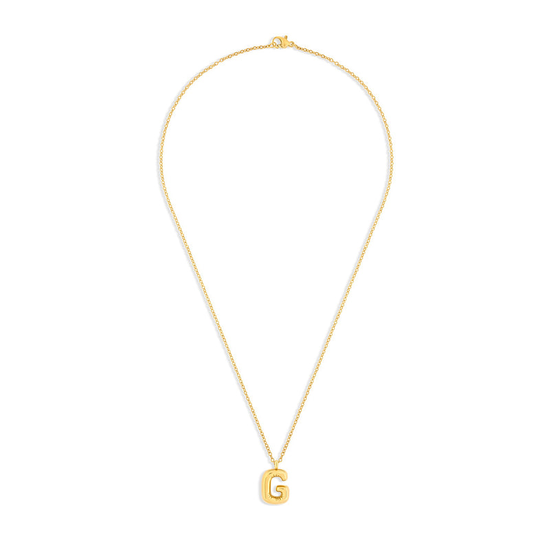 Mary Initial Pendant Gold - G