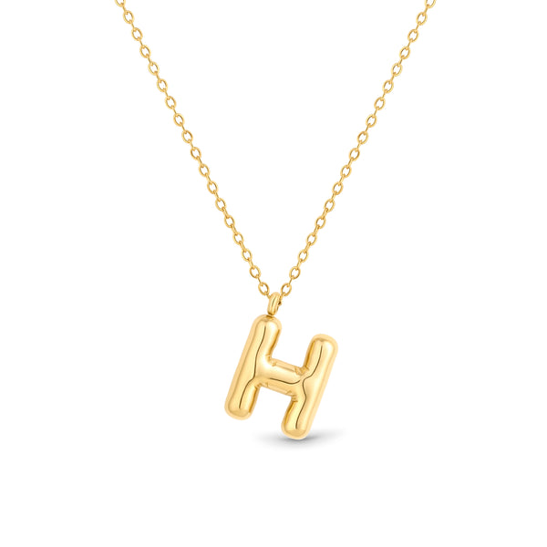 Mary Initial Pendant Gold - H