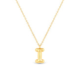 Mary Initial Pendant Gold - I