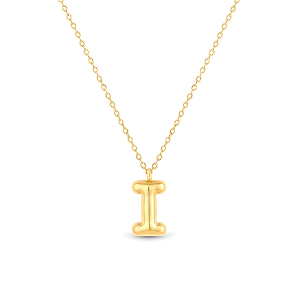 Mary Initial Pendant Gold - I