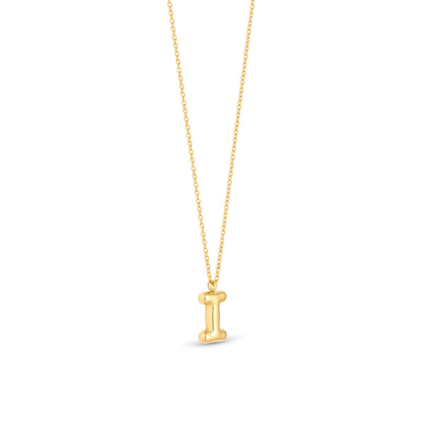 Mary Initial Pendant Gold - I