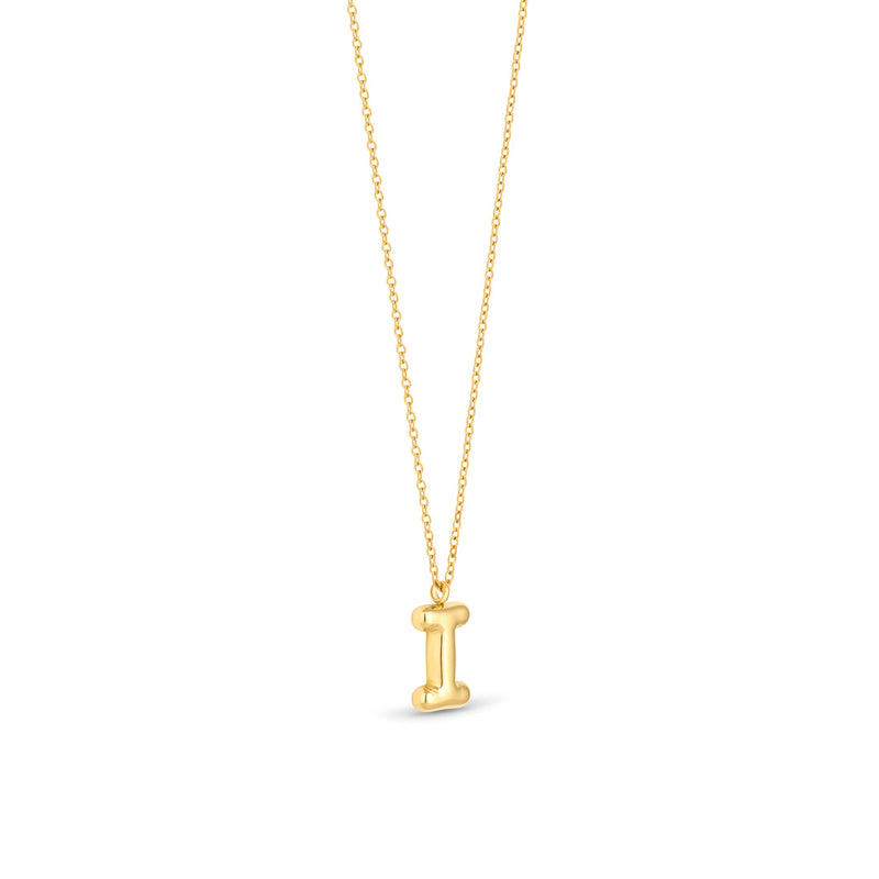 Mary Initial Pendant Gold - I