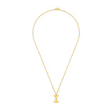 Mary Initial Pendant Gold - I