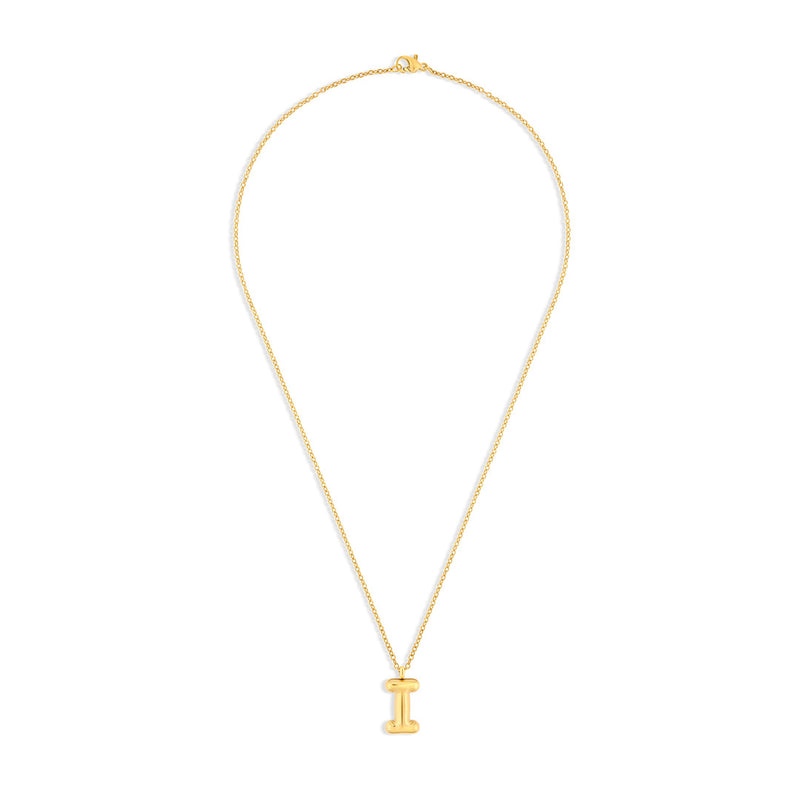 Mary Initial Pendant Gold - I