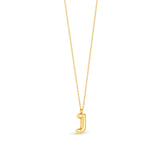 Mary Initial Pendant Gold - J