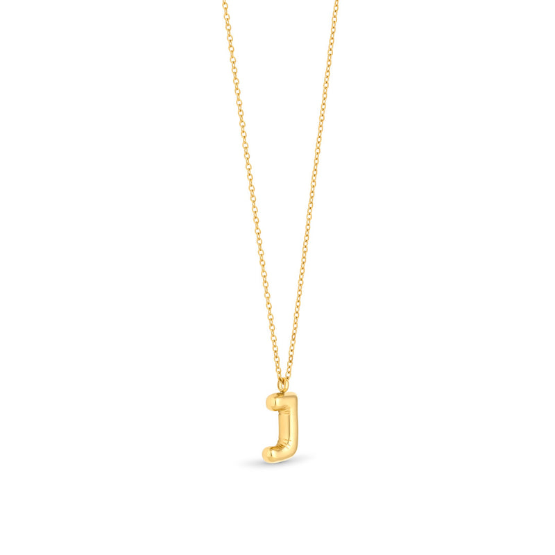 Mary Initial Pendant Gold - J