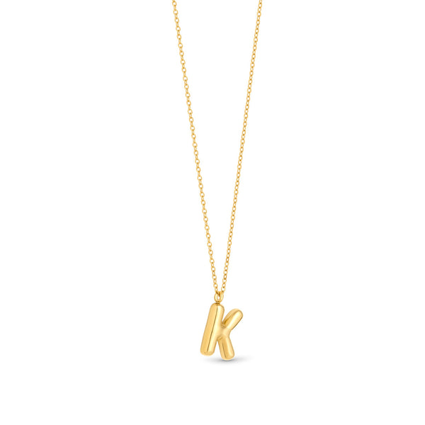 Mary Initial Pendant Gold - K