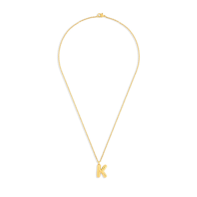 Mary Initial Pendant Gold - K