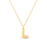 Mary Initial Pendant Gold - L