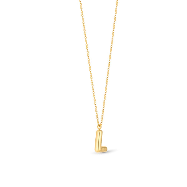 Mary Initial Pendant Gold - L