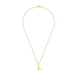 Mary Initial Pendant Gold - L