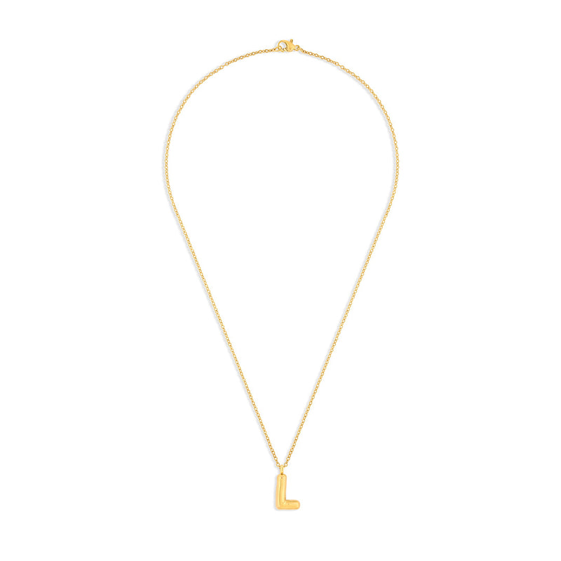 Mary Initial Pendant Gold - L