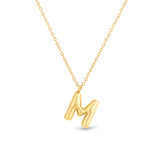 Mary Initial Pendant Gold - M