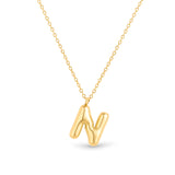 Mary Initial Pendant Gold - N