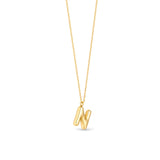 Mary Initial Pendant Gold - N