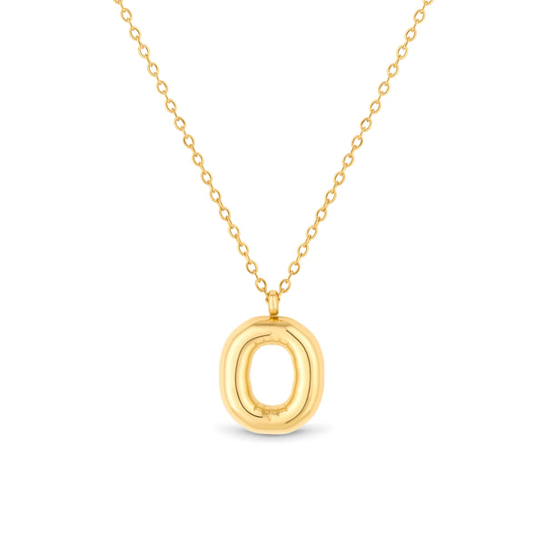 Mary Initial Pendant Gold - O