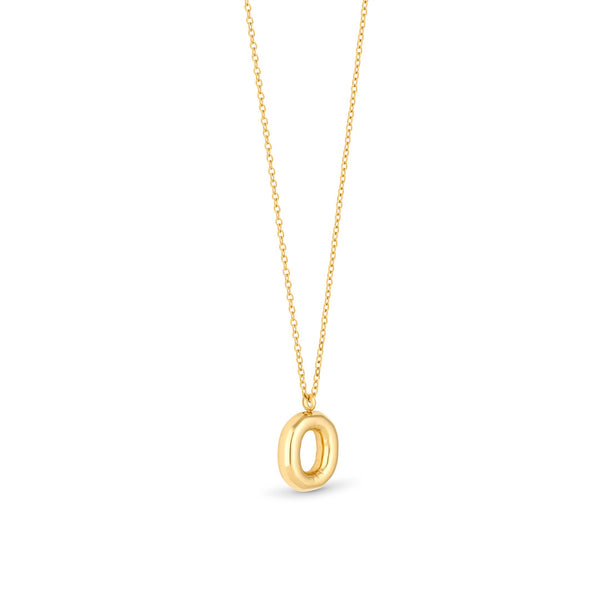 Mary Initial Pendant Gold - O