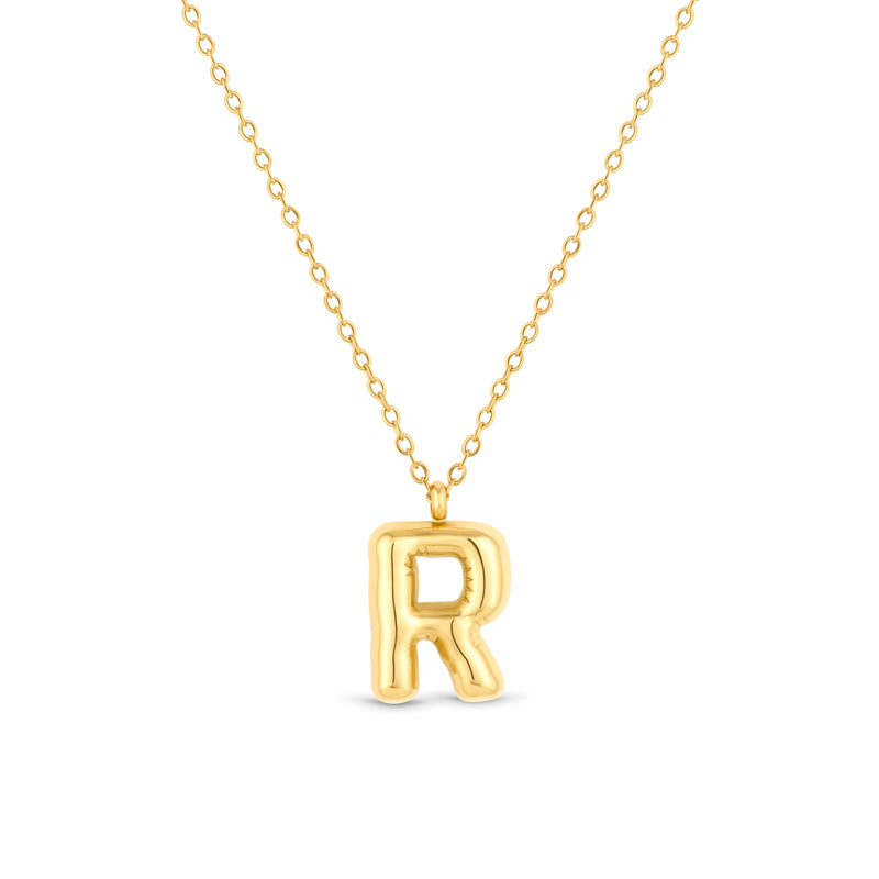 Mary Initial Pendant Gold - R