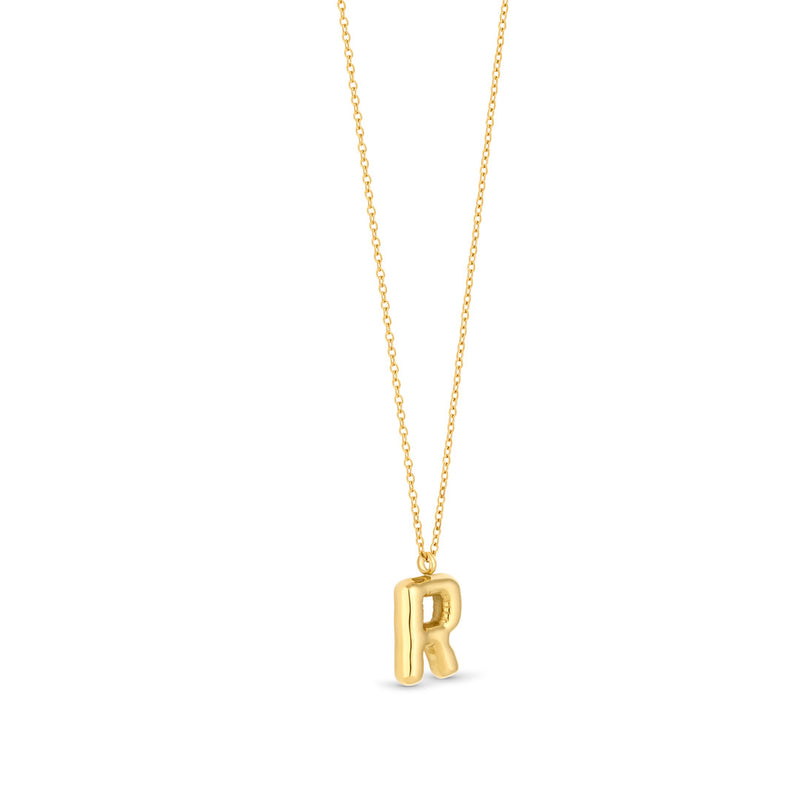 Mary Initial Pendant Gold - R