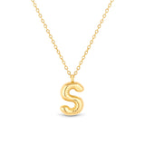 Mary Initial Pendant Gold - S