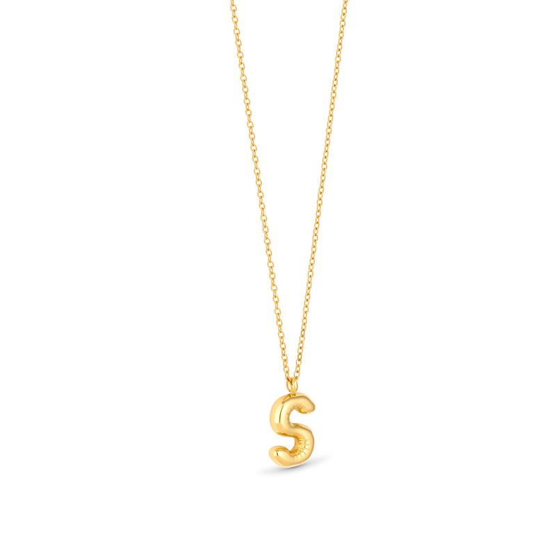 Mary Initial Pendant Gold - S