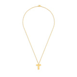 Mary Initial Pendant Gold - T