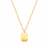 BOX NECKLACE - GOLD